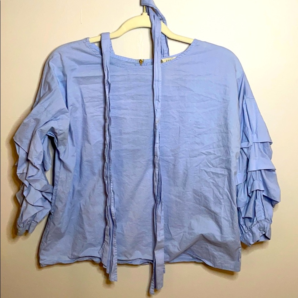Balloon sleeve blouse